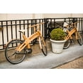 thumbnail image 2 of Berzel, Erin 32x23 Black Ornate Wood Framed with Double Matting Museum Art Print Titled - Wooden Bicycles in Amsterdam, 2 of 4