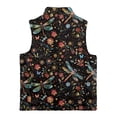thumbnail image 5 of Uorisanigo Girls Boys Fleece Vest Kids Full-Zip Jacket Fashion Fall Winter Clothes Puffy Sleeveless Floral Dragonfly Jackets Vests Casual Lightweight Warm Outwear 2-12 Years, 5 of 7