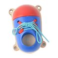 thumbnail image 4 of Busy Board Accessories, Portable Sensory Toy, Basic Life Skills, Multifunctional wooden shoes, 4 of 9