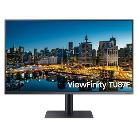 SAMSUNG Viewfinity TU87F LF32TU874VNXGO 32" 4K UHD Pro Monitor, VA Panel, 60Hz, 5ms, HDR10, sRGB, HDMI, Dual 4K Display, Fully Adjustable Stand, Eye Saver Mode Dark Blue Gray
