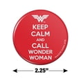 thumbnail image 3 of Wonder Woman Keep Calm and Call Kitchen Refrigerator Locker Button Magnet, 3 of 6