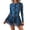 Blue, variant on Minjewel Women's Full Body Long Sleeve Zip Up Swimsuit, UPF 50+ Rash Guard for Surfing & Diving, Swimsuits for Women for Water Sports,Blue L