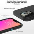 thumbnail image 5 of For Apple iPhone 13 Pro/ iPhone 13 Case with Built-in Screen Protector,Rugged PC Front Cover + Soft TPU Non-Slip Cover, Shockproof Full-Body Protective Case Cover - Black, 5 of 5