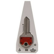 The Hillman Group Rubberhead Axxess+ Color-Plus Keys, 66, 10 Ct