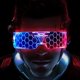 thumbnail image 1 of Gafas con luz LED Cyberpunk, gafas con visera LED, gafas con visera electrónica futurista, perfectas para cosplay, festivales, fiestas, discotecas, DJ, música, conciertos, disfraces, 1 of 5