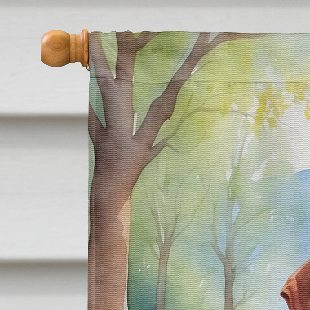 Vizsla Spring Path House Flag 28 in x 40 in