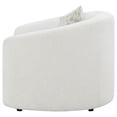 thumbnail image 5 of Rainn Boucle Upholstered Sloped Arm Accent Chair Latte, 5 of 12