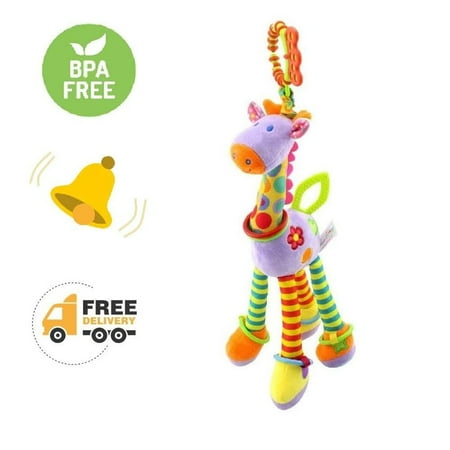 - Musical Baby Rattles, Soft Colorful Giraffe Infant Crib Toy Interactive Developmental Educational Plush Stuffed Toy for Kids, Newborn, Boys and Girls