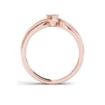 thumbnail image 3 of 1/10 Carat T.W. Diamond Kite-Shape Cluster 10kt Rose Gold Engagement Ring, 3 of 5