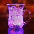 thumbnail image 3 of Colorful LED luminous cup pineapple cup KTV bar color changing beer cup transparent plastic water cup - style：styleG；, 3 of 4
