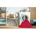 thumbnail image 2 of Ahgly Company Machine Washable Indoor Round Contemporary Pink Lemonade Pink Area Rugs, 5' Round, 2 of 7