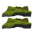thumbnail image 3 of Miangastore Synthetic Design Artificial Moss Mat Green 2Pcs 11.79x11.79x1.77in, 3 of 9