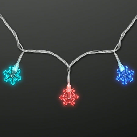 FlashingBlinkyLights Indoor Party Decor LED Snowflake String Lights - Walmart.com