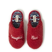 Dearfoams Cozy Comfort  Women's Naughty & Nice Slippers