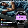 thumbnail image 4 of Smart Watch for Men iPhone Android, 1.39" HD Touchsreen, Bluetooth Call and Music Control, Fitness Tracker, 110+ Sports Modes, IPX8 Waterproof, Black, 4 of 8