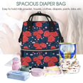 thumbnail image 5 of Daiia Rose Flower Large Capacity Baby Bag Waterproof Stylish Diaper Bag Mummy Backpack Adjustable Straps Diaper BagBaby Essentials Bag, 5 of 6