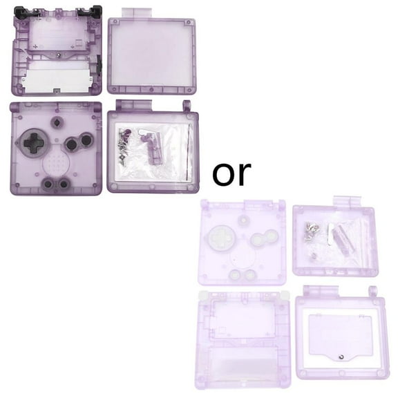 Replacement Transparent Clear Housing Shells Cases Repair Parts Kit for Gameboy Advance SP GBA SP Console