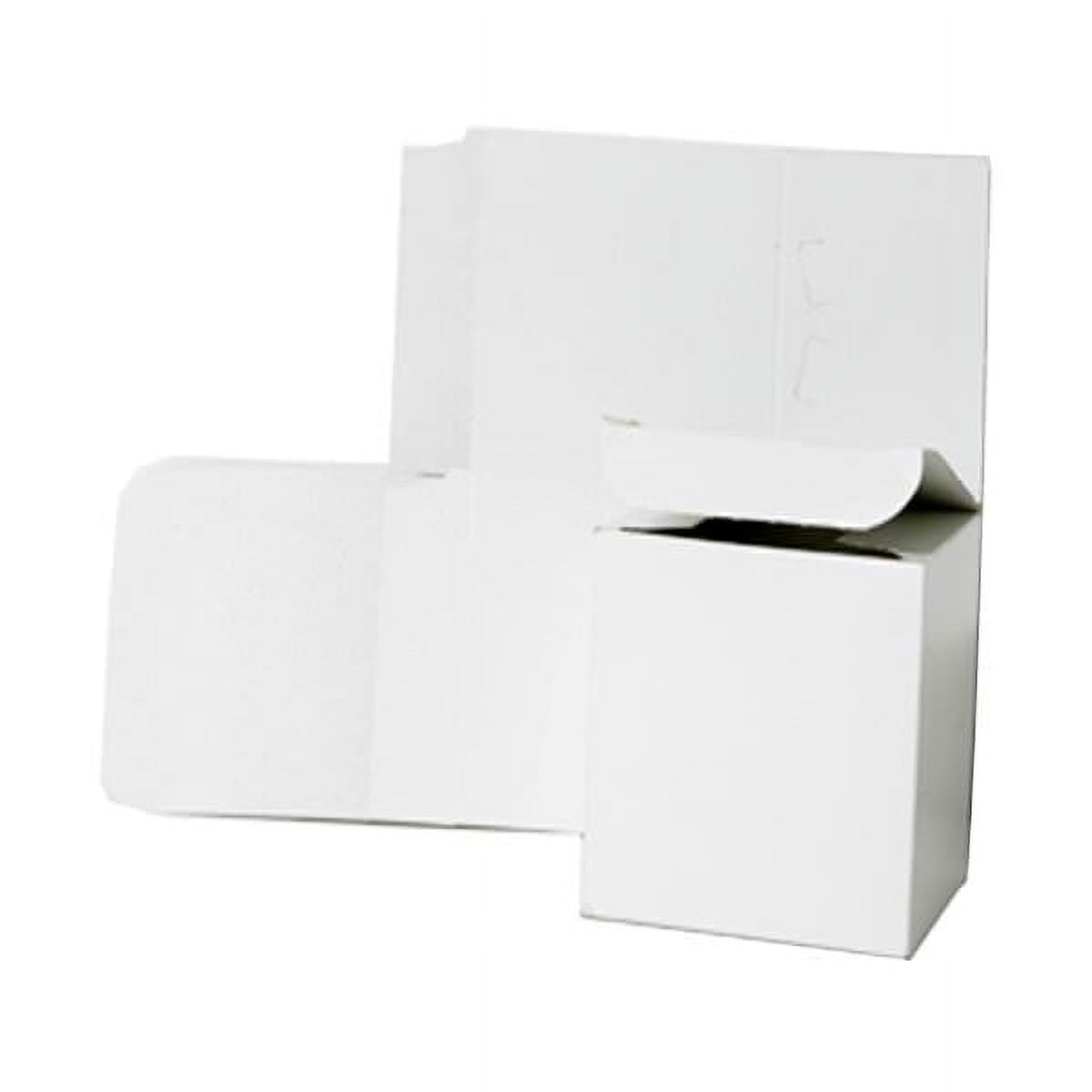 JAM Paper Open Lid Gift Box, 6x6x6, 1/Pack, White Corrugated Wave