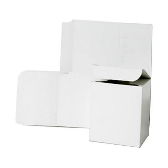 JAM White Cardstock Gift Boxes, 6" x 6"