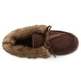 thumbnail image 3 of Isotoner Women's Memory Foam Microsuede Nelly Moc Bootie Slippers, 3 of 5