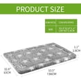thumbnail image 2 of Fancy Dog Bed Mat  Pet Bed Pad Reversible (Cool &amp; Warm)  Machine Washable Crate Pad  Pet Sleeping Mat for Small to XXX-Large Dogs  Grey  Star Pattern, 2 of 6