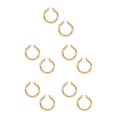 thumbnail image 1 of Sonducket Diámetro 6 cm aros circulares pendientes de declaración únicos personalidad dorada joyería de mujer accesorio de fiesta de boda oro Type2 NO2, 1 of 6