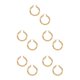 thumbnail image 2 of Guardurnaity diámetro 6 cm aros circulares pendientes de declaración lisos únicos personalidad de la moda joyería de las mujeres accesorio de Type2 NO2, 2 of 6