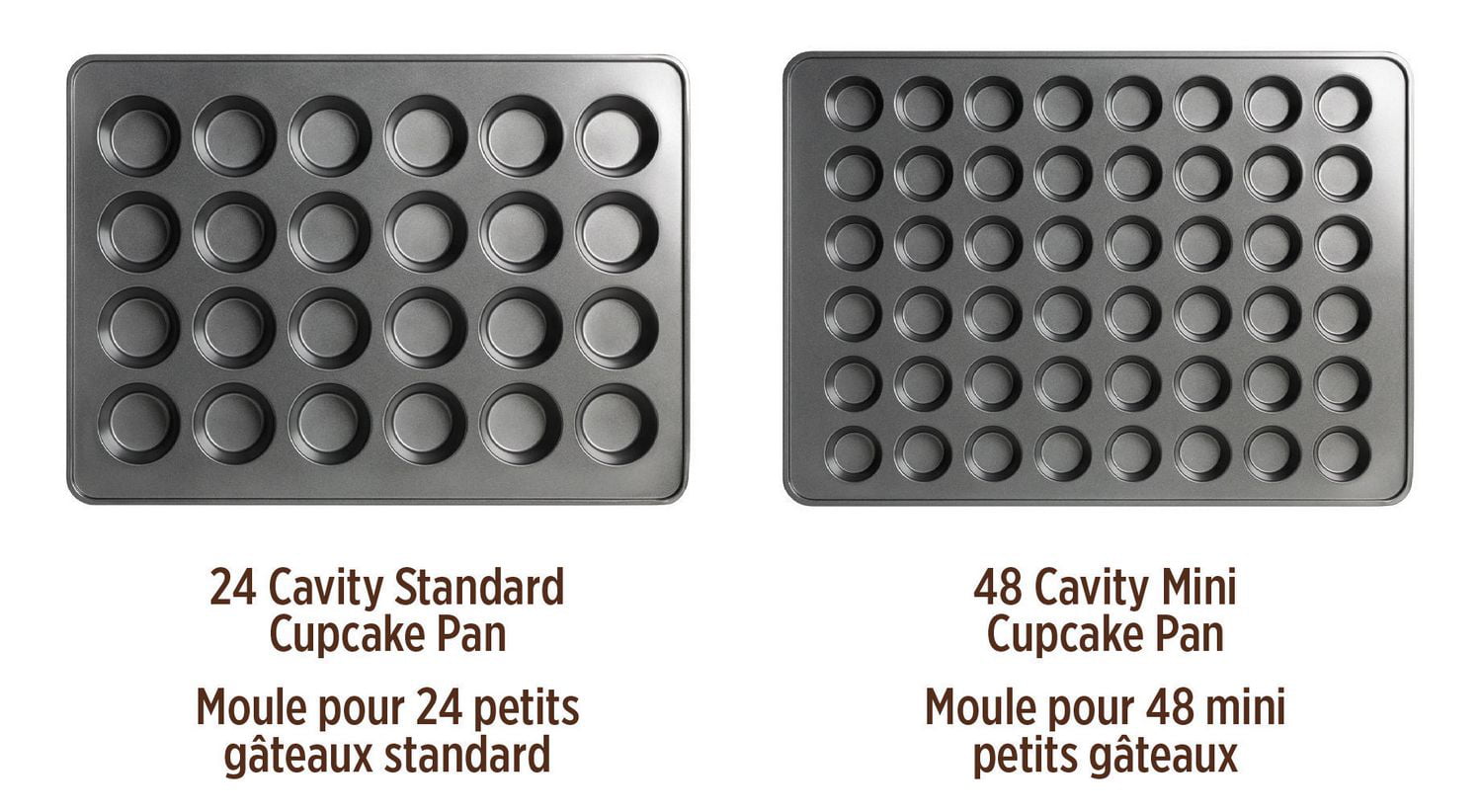Perfect Results Non-Stick Mega Mini Muffin and Cupcake Pan, 48-Cup