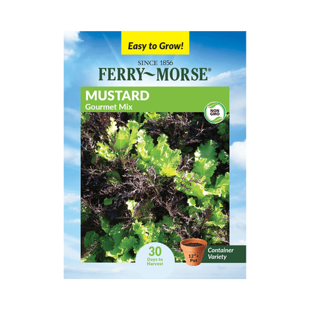 Ferry-Morse 500MG Mustard GourmetMix Annual Vegetable Seeds, Full Sun