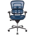 thumbnail image 2 of Eurotech Seating Ergohuman Fauteuil Pivotant en Maille à Dossier Mi-Haut, Bleu, 2 of 2