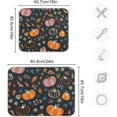 thumbnail image 3 of Coolnut Autumn Harvest Pumpkin Dish Drying Mat Absorbent Reversible Drying Pad Dish Drainer Rack Mat for Kitchen Countertops Sinks,24"x18", 3 of 6