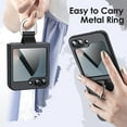 thumbnail image 7 of JETech Case for Galaxy Z Flip 7 FE 2025 / Z Flip 6 2024 with Ring, Hard PC Slim Shockproof Anti-Scratch Protective Phone Cover (Black), 7 of 7