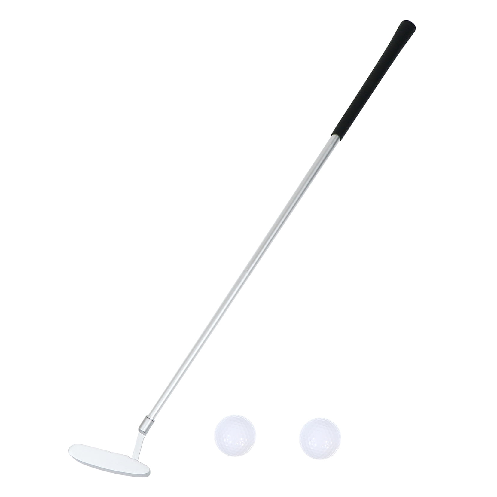 WESIEVYA Folding Golfs Rod 1 Set Zinc Alloy Putter for Golf Enthusiasts 11.8x1x1in Silver