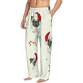 thumbnail image 2 of Daiia Christmas Pug Dog Men's Sleep Pant with Pockets and Drawstring,Pajama Pants-Medium, 2 of 9