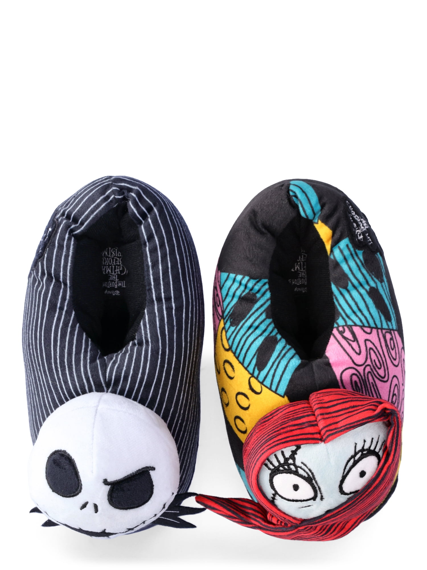 Nightmare Before Christmas Jack Sally Little Big Girls Slippers
