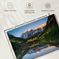 thumbnail image 6 of Elephant Stock Maroon Bells Lake Sunshine Wall Art - Horizontal Canvas Wall Art - Living Room Wall Decor - Nature Canvas - Gray And White Decor - 51" x 34", 6 of 8