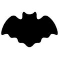 thumbnail image 1 of Gothic Bat Silhouette Doormat Halloween Faux Wool Rug with Eerie Wing Cutouts Non Slip Scary Entry Mat for Porch Decor, 1 of 7