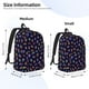 thumbnail image 2 of Easygdp Colorful Insects Mochila de Lona Resistente para Laptop, Compatible con Laptops de 15 a 17 pulgadas, Ideal para Escuela, Trabajo y Viajes-Small, 2 of 5