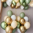 thumbnail image 2 of 40 globos de látex de color verde aguacate de 10 pulgadas para decoración de baby shower, bodas, globos dorados metálicos, suministros para fiestas de cumpleaños, 2 of 5