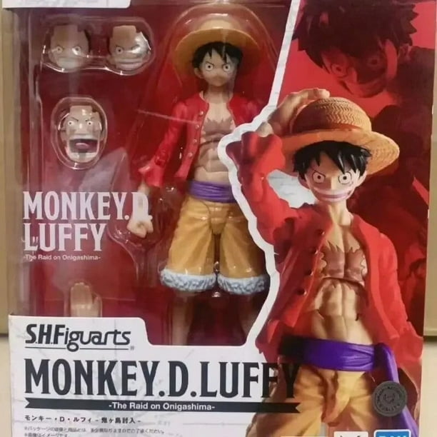 En Stock una pieza Luffy Shfiguarts Anime Original Monkey D Luffy figuras de acción de Pvc The Raid On Onigashima juguetes para niños