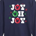 thumbnail image 3 of Disney - Mickey Joy Oh Joy Christmas - Toddler & Youth Long Sleeve Graphic T-Shirt, 3 of 5