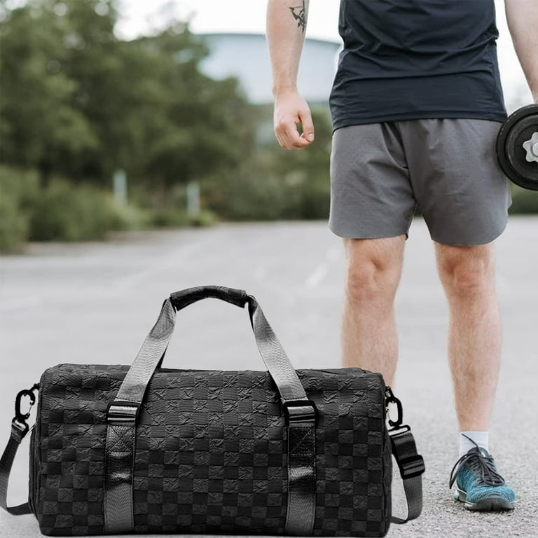 Gym Bag Sports Duffle Bag with Wet Pocket Weekender Overnight Bag