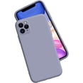 thumbnail image 1 of HSHDLDF iPhone 11 Pro Max Case, Slim Drop Protection Liquid Silicone Case for iPhone 11 Pro Max 6.5 Inch, Shockproof Full Body Covered with Camera Lens Protector, Microfiber Lining, Lavender Gray, 1 of 7