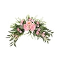 thumbnail image 3 of Arco de flores artificiales para boda, guirnalda floral para dintel de pared de 50 x 25 cm. Rosa, 3 of 9