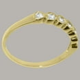 thumbnail image 4 of LBG British Made 14k Yellow Gold Cubic Zirconia Womens Eternity Ring - 33 size options - Size 5.5, 4 of 9