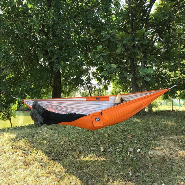 pitrice 4 en 1 Hamac de Camping Multifonctions Imperméable à l'Eau Ciel Écran Coussin Hamac Imperméable pour Camping en Plein Air Randonnée