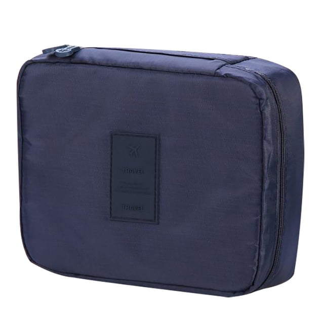 Clearance! Delayuji Home Textile Storage Travel Portable Makeup Toiletry Wash Case Organizer Pouch Storage Hanging Bag One Size Blue