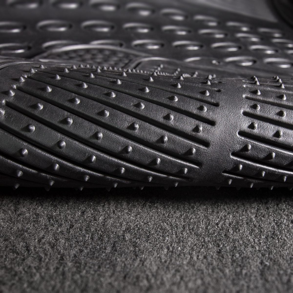 FH Group Climaproof Vinyl Black Car Floor Mats, Universal Fit 3pc Full Set with Air Freshener