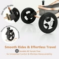 thumbnail image 3 of LINLUX 2 in 1 Baby Stroller w/ Diaper Bag & Big Wheel, Infant Pushchair, 23 Pounds, Rose Gold, 3 of 8
