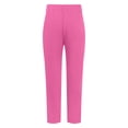 thumbnail image 5 of Tfken Toddler Child Girls Trousers Comfortable Straight Solid Color Pink Pants Size 9-10 Years, 5 of 7